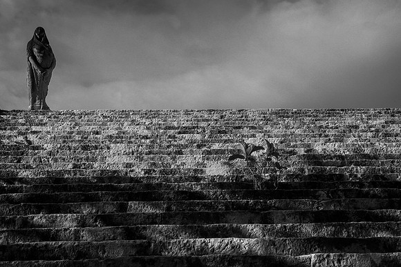 Xcaret in B&W