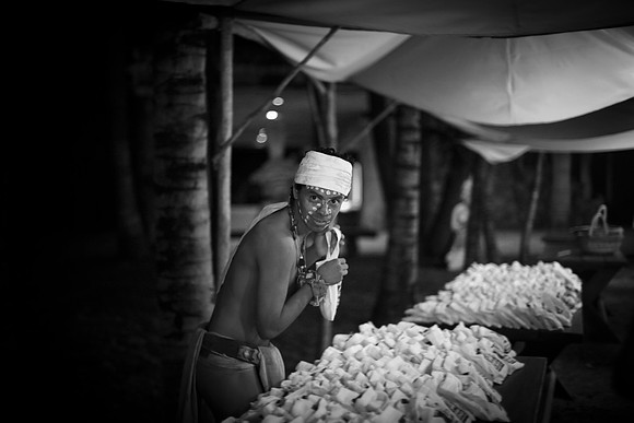 Xcaret in B&W